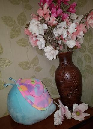 Велика яскрава, м'яка іграшка маршмелоу squishmallows равлика фрея 36-40 см