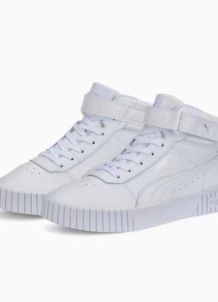 Puma женские хайтопы высокие кроссовки carina 2.0 mid white