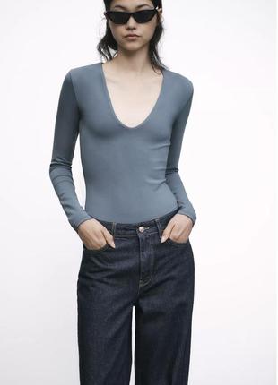 Сине голубой боди zara3 фото
