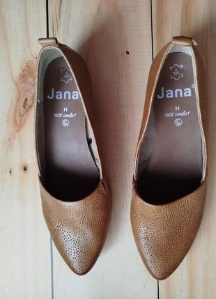 Жіночі  шкіряні туфлі  jana 39 розмір