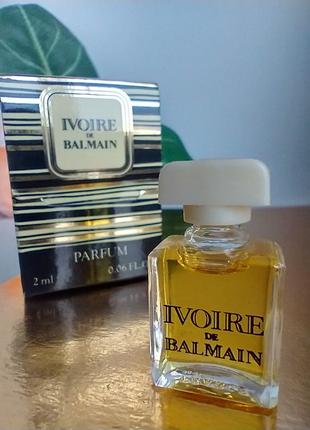Ivoire de ribbed-detail balmain pierre ribbed-detail balmain вінтаж мініатюра парфуми 2ml