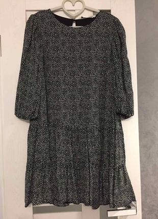 Свободное платье zara нарядное платье свободный фасон черное платье
