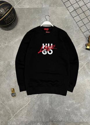 Мужской свитшот hugo boss черный