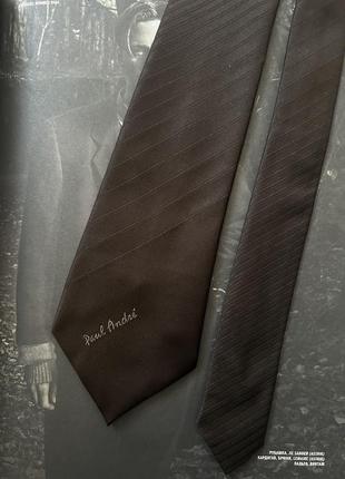 Галстук paul andre коричневый подписной