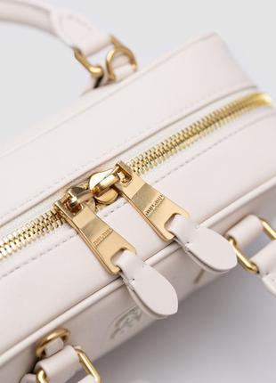 Сумка arcadie leather bag miu cream2 фото