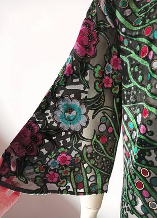 Яркая накидка туника 4