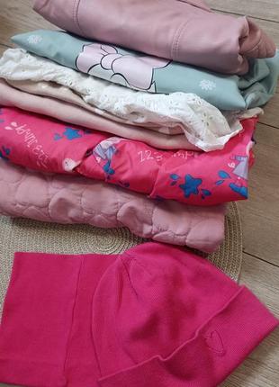 Пакет одягу для дівчинки 98/104 куртка,дощовик, косуха,сукня h&m