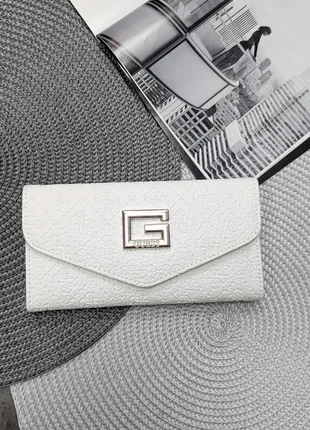 Гаманець guess жіночий гаманець гесс білий стьобаний