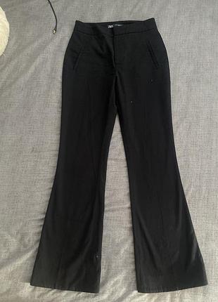 Классические прямые клеш брюки zara