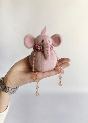 Слоник тедди-шарик, интерьерная игрушка, подарок