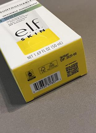 E.l.f skin сонцезахисний крем-праймер для обличчя suntouchable invisible sunscreen spf 35, 50 мл7 фото