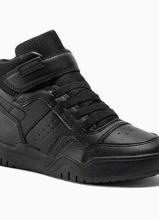 Geox детские высокие кроссовки хайтопы perth black