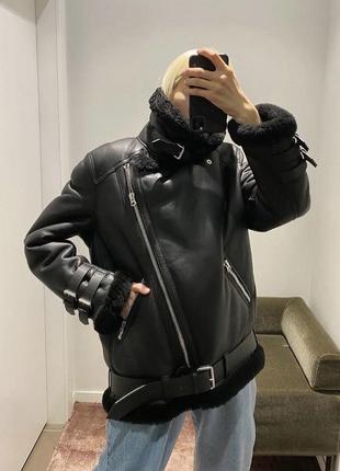 Фирменная дубленка куртка пилот косуха авиатор acne2 фото