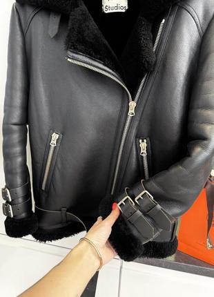 Фирменная дубленка куртка пилот косуха авиатор acne5 фото