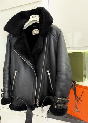 Фирменная дубленка куртка пилот косуха авиатор acne10 фото
