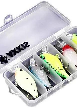 Набір приманок (блешень) для спінінга 5шт 55mm/7g axxis