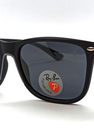 Ray ban ferrari очки мужские солнцезащитные черные матовые поляризированые