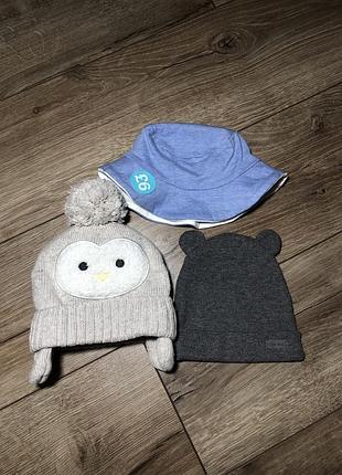 Комплект шапок zara + панама f&f