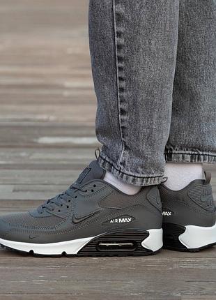 Кроссовки nike air max 90 grey x cordura — цена 2450 грн в