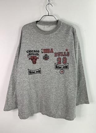 Nba chicago bulls 23 винтажный лонгслив