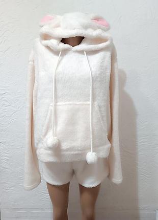 Пижама плюшевая с ушками