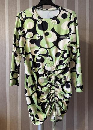 🥰 облегающее мини платье в принт shein 2xl6 фото
