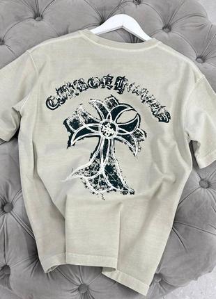 Бежева футболка люкс