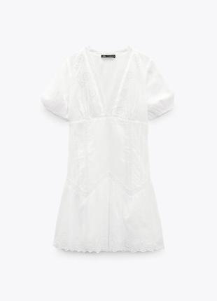 🥰 хлопковое платье с подкладкой zara