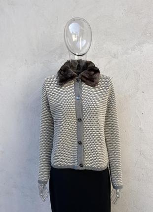 Weekend max mara кардиган женский на пуговицах шерсть ангора имталия