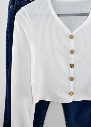 Shein стильний кроп  лонг в рубчик