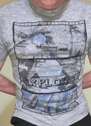 Стильная фирменная футболка бренд denim.tom tompson.м-л