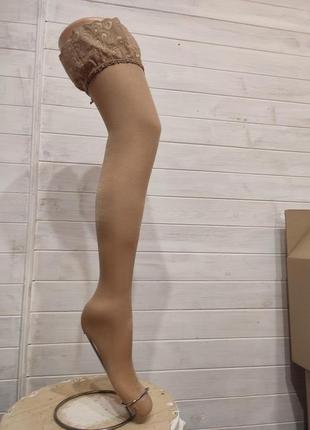 Чулки б\у с затяжками и зашитостями m\l на силиконе