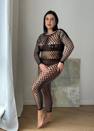 Горячий бодистокинг для красавиц plus size  ♥️ 6