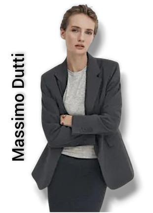 Жакет massimo dutti из тонкой шерсти
