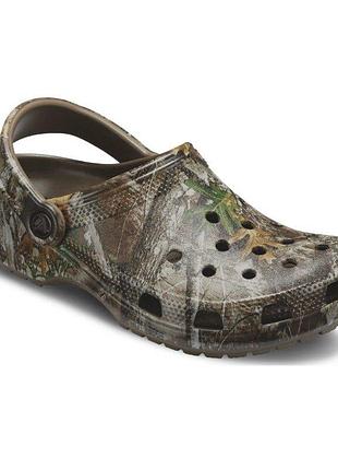 Crocs крокс клоги сабо classic realtree edge