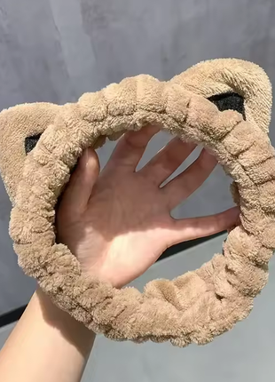 М'яка пов'язка на голову з вушками