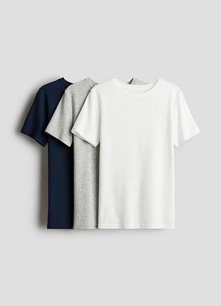 Футболки базовые от h&amp;m рост от 134 до 170 см цена за 3 шт