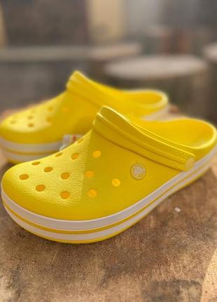 Crocs crocband clog крокси сабо унісекс crocs crocband clog lemon white жовті крокси сабо унісекс