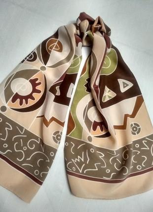 Шарф шелковый jafra в пастельных тонах
