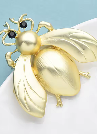 Wuli&baby брошка золотиста бджола 🐝