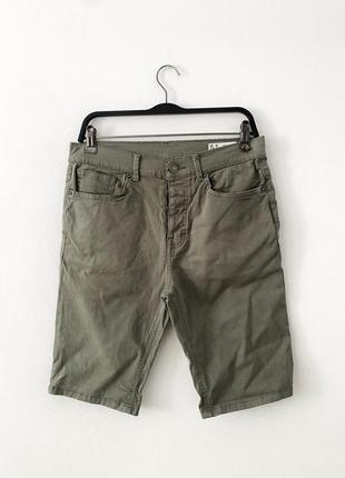 Шорты цвета хаки denim co slim