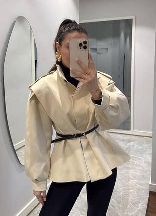 Куртка плащ жакт  коттон шоколад