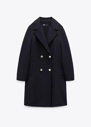 Двобортне пальто, плащ, тренч zara
