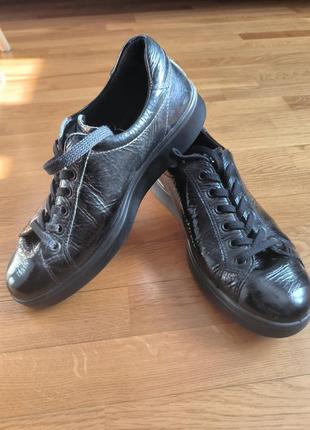 Кожаные кроссовки ecco, р. 40