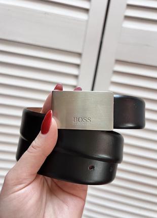 Кожаный ремень hugo boss мужской пояс ремень