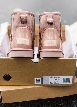 Ugg pink classic mini3 фото