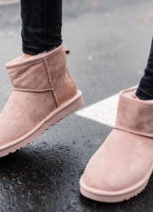 Ugg pink classic mini5 фото