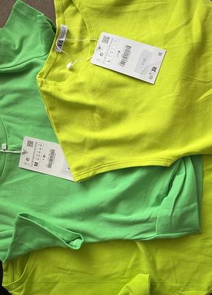 Новые яркие футболка зара м