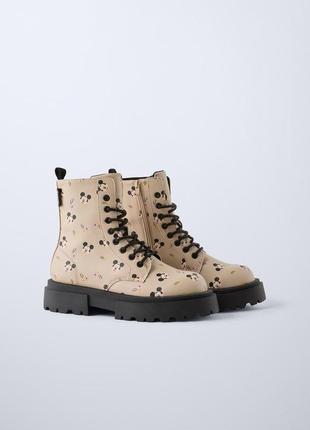 Детские ботинки ботинки зара zara mickey mouse