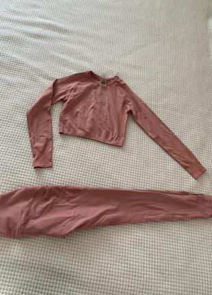 Костюм фітнес костюм спортивний рожевий